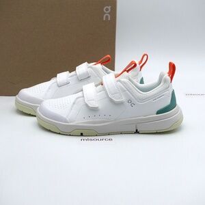 NEW On The Roger Hook and Loop Sneakers 3KE10010840 White/Green
